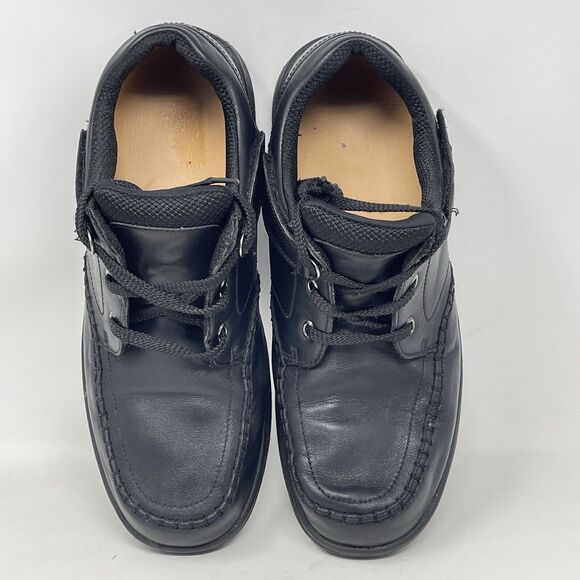 Orthofeet Jackson Tie-Less Shoes Mens 12 D Black Leather Lace Up Oxford Comfort main image 11